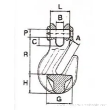 Galvanized H-330 Clevis Grab Hook